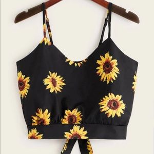 Sunflower crop top